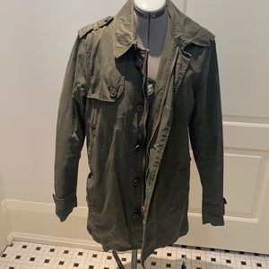 Army Green Trench Jacket